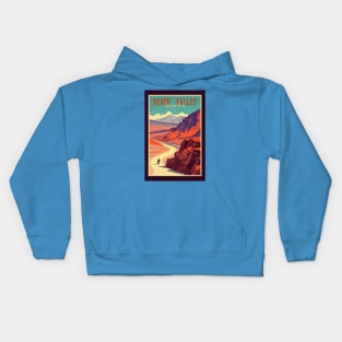 Death Valley National Park Vintage Travel  Poster Kids Hoodie